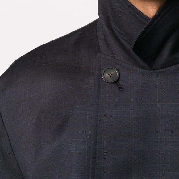 BALENCIAGA CHECK HIGH COLLAR JACKET (UNISEX) - Picture 11 of 14